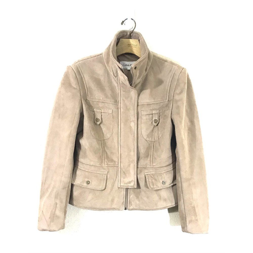 Calvin Klein Vintage Moto Jacket Size S